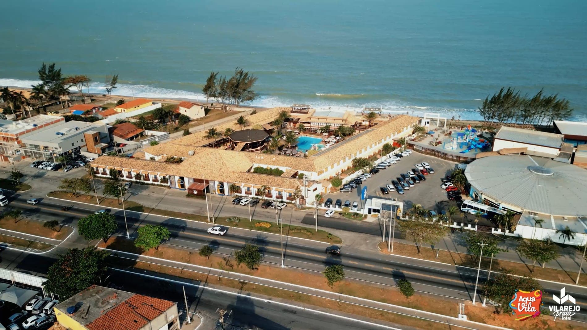 Vista aérea do Hotel Vilarejo Praia